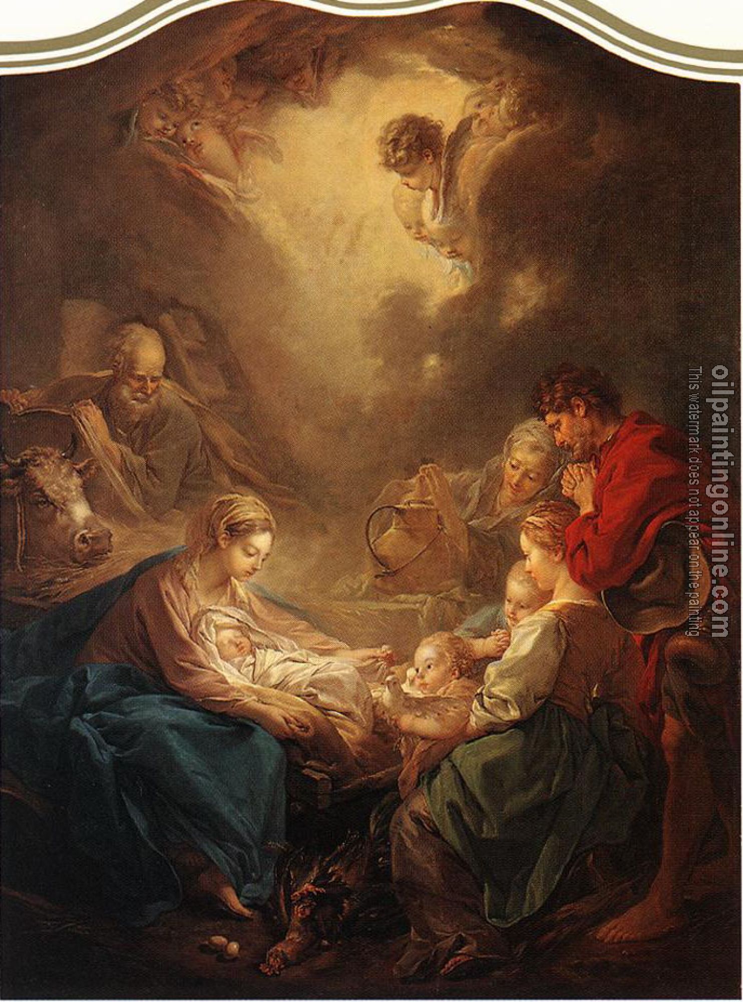 Boucher, Francois - Adoration of the Shepherds